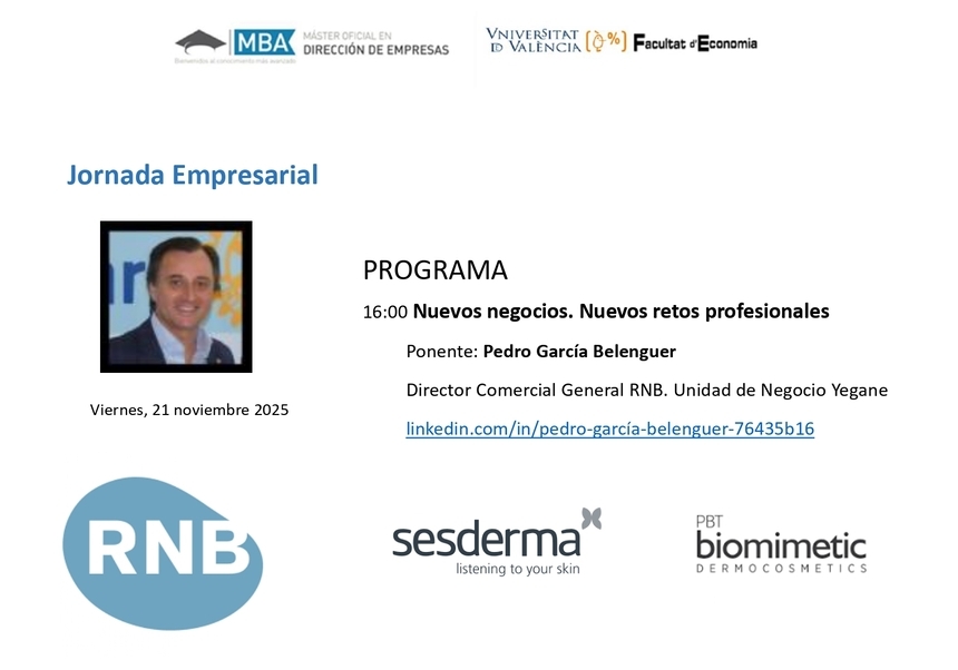 Imagen del programa de la Jornada Empresarial